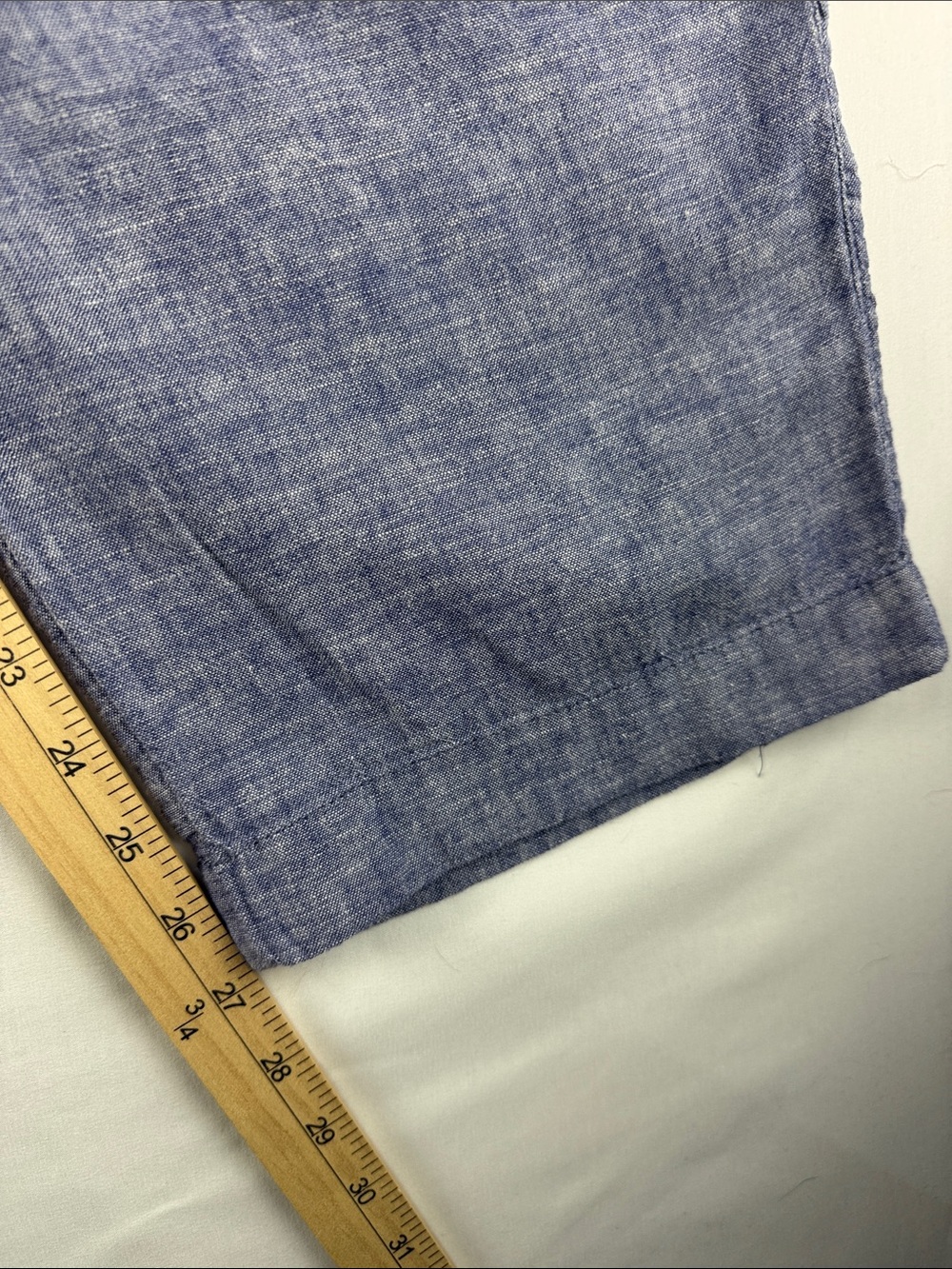 Sonoma Linen Blend Crop Pants Blue Elastic Waist Women's XL EUC - Picture 4 of 10